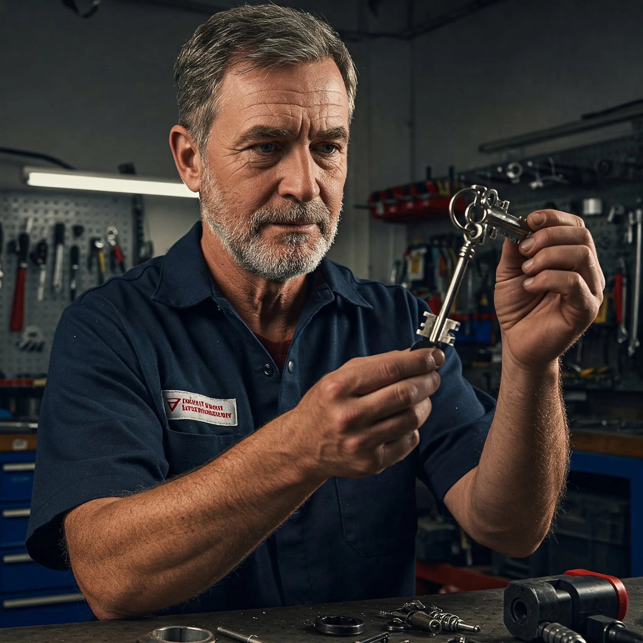 changement de serrure sur une porte de garage a alby sur cheran