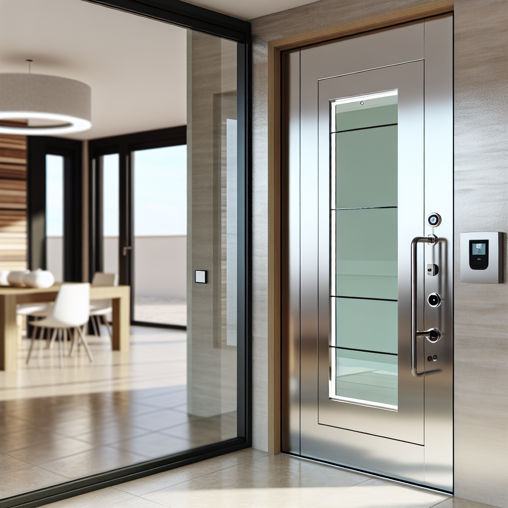 porte dentree vitree securisee